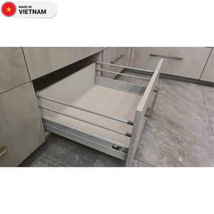 Tiroir télescopique moderne vietnamien entièrement extensible pour boîte en acier mouvement lisse cuisine salle à manger salle de bain entrepôt utiliser doux - Product Image 1