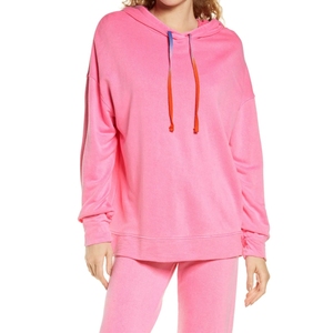 Felpa da <span class=keywords><strong>donna</strong></span> con cappuccio di alta qualità in cotone di alta qualità personalizzata oversize Plus Size leggera per felpe con cappuccio invernali