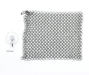 Factory Supply Dish Washing Mesh Stainless Steel Ring Mesh Scrubber 316L - Product Image 4