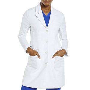 Blouse de laboratoire professionnelle unisexe en coton blanc tricoté, usage médical, haute respirabilité, style hôpital, laboratoire, détection d'aiguilles - Product Image 3