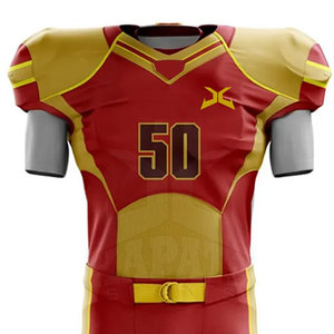 Conjunto de Jersey de Fútbol Americano de Manga Corta, 100% Poliéster, Transpirable, de Secado Rápido, Color Sólido, Tallas Grandes, Ropa Deportiva para Equipos - Product Image 3