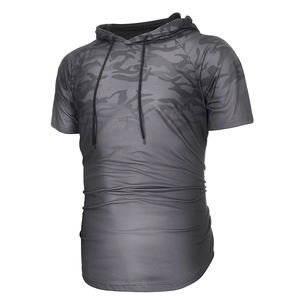 Ensemble 2PC grande taille pour hommes personnalisés T-shirt à manches courtes imprimé à motif uni respirant pour les sports d'été Caractéristique thermique - Product Image 4