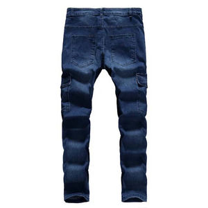 Precio bajo Hombres Elegantes Denim Jeans Hombre Streetwear Ajuste Casual Straight Jeans Denim Venta al por mayor Moda Transpirable Hombres Jeans - Product Image 4