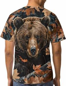 Hunting Tshirt <b>Mens</b> Animal Print Outdoor Casual Short Sleeve <b>T</b>-<b>Shirts</b> - Product Image 5