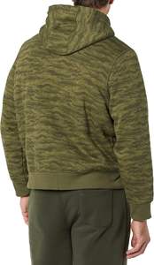 Col haut pull à capuche hommes sweat chaud avec poches latérales personnalisé coton polaire mode urbaine épais hiver à capuche - Product Image 2