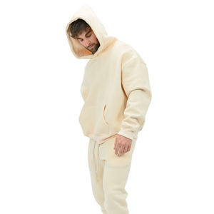 Sudaderas con capucha de mezcla de algodón 100% para hombre, entrenamiento de invierno pesado con bordado 3D básico - Product Image 5