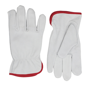 Guantes de seguridad de doble Palma de cuero de grano protector para conducir y jardinería-Unisex - Product Image 5