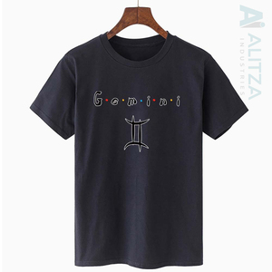 Camisetas Unisex de Algodón Orgánico para Hombre, Diseño de Logotipo con Estampado Personalizado, Hombro Caído, Estilo Hip Hop, Ajuste Holgado, Estilo Boxy - Product Image 1