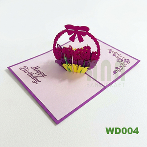 ANN HANDICRAFT Traditional <b>Paper</b> Love Wedding Theme Pop-up 3D Greeting Card <b>Handmade</b> Valentine's Day New Year Invitation - Product Image 1