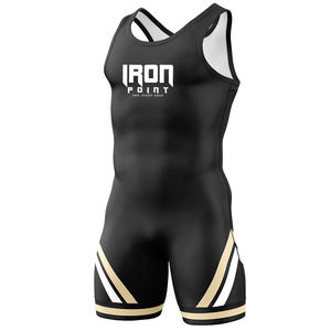 Collants de lutte pour hommes de haute qualité Logo personnalisé Engrenages de lutte par sublimation Singlets de lutte pour jeunes - Product Image 3