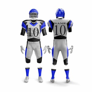 Vêtements de football américain personnalisés Concevez votre club d'équipe sur mesure Maillot de football américain noir vierge de gros - Product Image 2