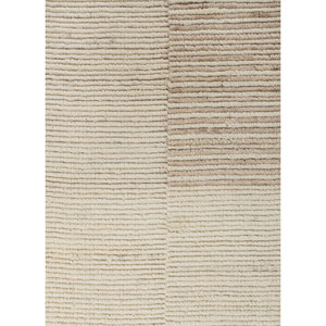 Alfombra de Lana a Rayas Estilo Boho Tesoro Ivory, Tejida a Mano, Rectangular, de Poliéster, para Decoración de Pasillos y Salas de Estar, Felpuda, para Dormitorios -Hwl-425 - Product Image 3