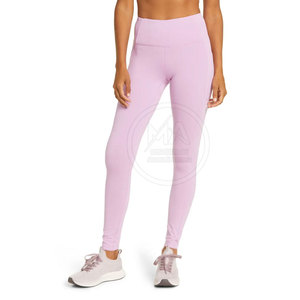 เลกกิ้งผู้หญิงยาวถึงเข่าสีทึบกางเกงโยคะเอวยางยืดสไตล์ไม่เหมือนใครดีไซน์แบบกำหนดเอง - Product Image 2