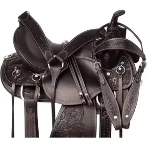 Hot Selling Western Premium Leather Pleasure Trail Horse Saddle With Custom Color and Design Available At Wholesale Manufacture