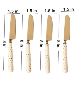 Nouveau jeu de couteaux à couverts ensemble de couteaux à beurre en acier inoxydable conception simple couteaux à fromage avec logo personnalisé accepté à la vente - Product Image 6