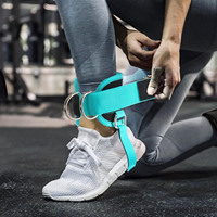 En gros Rouse Sports OEM Sangles de cheville rembourrées en néoprène pour machine à câble, avec fermeture auto-agrippante réglable et anneau 3D renforcé, paire