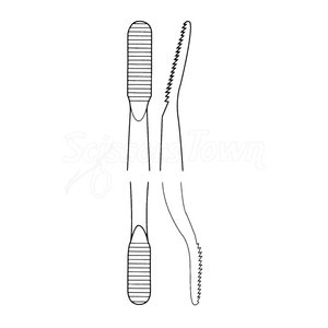 Lime à os de précision à double extrémité 7 pouces 6mm et 5mm à angle droit en acier inoxydable os chirurgical orthopédique - Product Image 6
