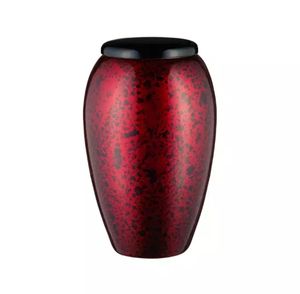 Urna moderna de Metal de aluminio para cremación de cenizas humanos para adultos, suministros de urnas funerarias de Metal con logotipo personalizado, Color azul - Product Image 4