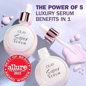 Crema Olay Super con Protector Solar SPF 30 (1.7 oz) + Super Serum (1.0 oz) - Hidratante Facial Ligero - Vitamina C y E - Product Image 5