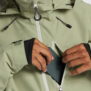 Chaqueta de snowboard cortavientos impermeable de talla grande personalizada chaquetas de esquí con capucha transpirables para exteriores para hombre - Product Image 6