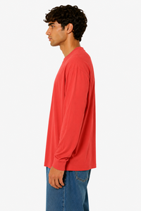 Artisans italiens de luxe pour hommes 100% coton décontracté à manches longues vêtements de détente rouge corail coton de qualité supérieure pour les événements informels ODM - Product Image 3