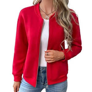 Nueva chaqueta de bombardero de mujer de Color liso de estilo de invierno, chaqueta de bombardero de mujer Lisa ajustada hecha en Pakistán - Product Image 1