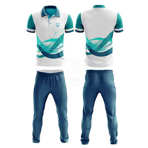 Service OEM de vente en gros de haute qualité uniforme de cricket de couleur unie 100% polyester uniforme d'équipe de cricket à bas prix - Product Image 1