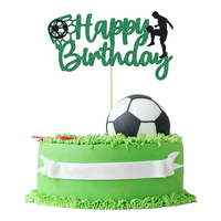 Fußball Fußball Cake Topper Alles Gute zum Geburtstag Dekoration Perfekt für Sport Themen party für Jungen Mädchen und Fußballfans