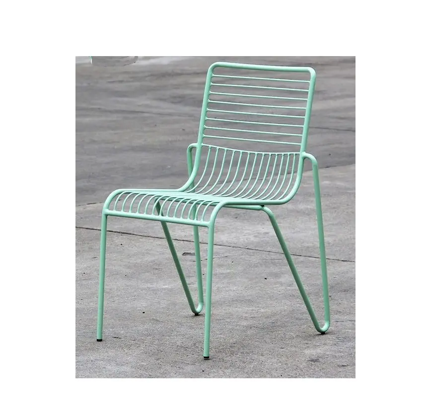 Gute Qualität Drahts tuhl Outdoor Eisen benutzer definierte hand gefertigte Drahtgitter Stuhl mit Metall pulver beschichteten Rahmen Großhändler aus Indien