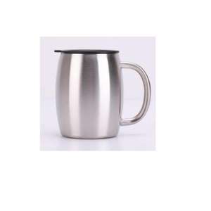 Mugs réutilisables en acier inoxydable avec base antidérapante intérieur durable et matériau léger pour les étudiants professionnels - Product Image 1