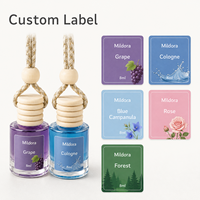 Diffuseur de parfum en verre pour voiture, pendentif élégant pour rétroviseur - Parfum léger de luxe, aromathérapie longue durée, senteur naturelle