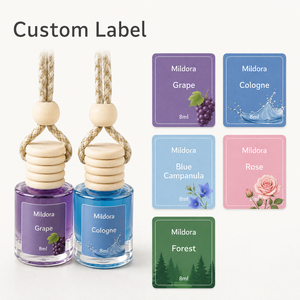 <strong>Car</strong> Hanging Glass Air Freshener Cool Cap Pendant for Rearview Mirror-Luxury Light Fragrance Aromatherapy Lasts Natural - Product Image 5