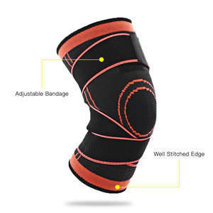Adjustable Custom Weightlifting Sports Heavy Duty <b>Knee</b> Wraps With <b>Elastic</b> <b>Support</b> Gym <b>Knee</b> Wraps - Product Image 5
