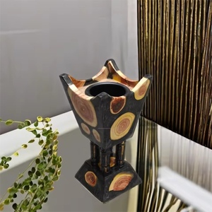 SS CRAFTS INDIA Brûleur d'encens électrique Bois de santal Brûleur Bakhoor écologique pour usage religieux Prise de coriandre pour les maisons - Product Image 1