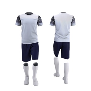 White Wholesale Jersey Custom Team Uniform All Sizes Sublimation Classic <b>Football</b> Tracksuit Soccer Uniform - Product Image 1