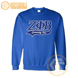 Sudadera de Algodón Personalizada al por Mayor para Mujer, Cuello Redondo, Corte Regular, de la Hermandad Zeta Phi Beta, GREEK TREASURES - Product Image 4