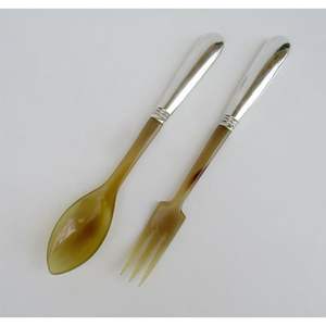 Couverts ELEGANT de style animal unique Cuillère en corne de buffle naturelle polie Design unique pour la décoration de table de restaurant - Product Image 3