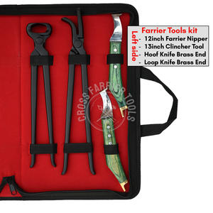 Couteau à sabots personnalisé pour maréchal-ferrant, détails de sculpture, marteau à sabots pour droitier, clincher, pince à tailler de 13 pouces, tire-chaussures, acier inoxydable - Product Image 5