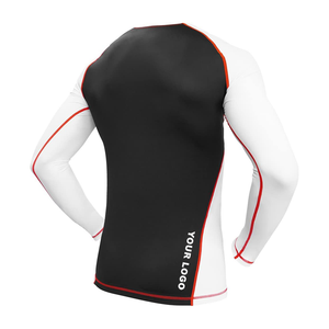 เสื้อโต้คลื่นแขนยาวของผู้ชายผ้าแห้งเร็วระบายอากาศได้ดีพิมพ์ลายแบบกำหนดเอง - Product Image 4