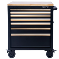 Armoire à outils modulaire à 7 tiroirs, capacité de charge de 680 kg, système de verrouillage à clé, acier thermolaqué, personnalisable, OEM, rangement de garage