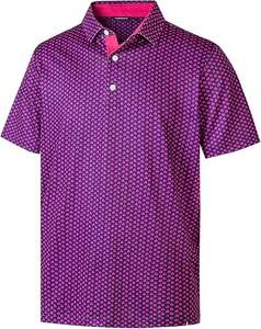 High Quality Custom logo Embroidered Allover Printing <b>Striped</b> <b>Polo</b> 88% Polyester 12% Spandex Athletic Coloured Golf <b>Shirts</b> - Product Image 3