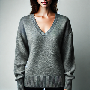 Custom Logo OEM <b>Women's</b> Casual Cartoon Viscose/Cotton Sweater with Covered Button Closure Loose Fit - Product Image 1