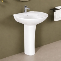 Robinet de lavabo moderne en laiton Dragon Set, triple poignée, à poser sur comptoir, avec cartouche céramique, finition blanche, sans contact
