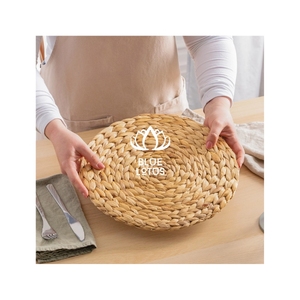 แผ่นรองผักตบชวาที่ต้องการมากที่สุดสำหรับการออกแบบโต๊ะแบบมินิมอลที่ทันสมัยและเอื้อต่อสภาพแวดล้อมการรับประทานอาหารที่ปราศจากสารพิษ - Product Image 1