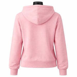 Sweat-shirts à capuche personnalisés pour femmes, avec logo, fermeture éclair, impression puff, haute qualité, poids lourd, manches longues, chauds, colorés. - Product Image 2