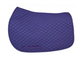 Custom Horse Saddle Pad Purple Quilted | English Riding Saddle Cloth | Wholesale <b>Equestrian</b> Equipment Supplier - Product Image 2