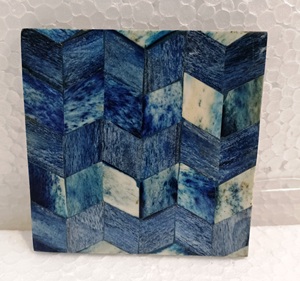 Custom Material Coaster Set Classic Style <b>round</b> Stone Pads for Kitchen Made in India - Product Image 3