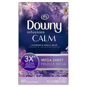 Downy Infusions Mega Dryer <b>Sheets</b>, CALM, Lavender - Product Image 3