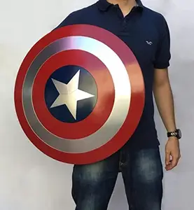 קפטן מארוול בלעדי אגדות קלאסית ציוד קומיקס קפטן אמריקה חומת נכס נציג-lica עם עור כיסוי