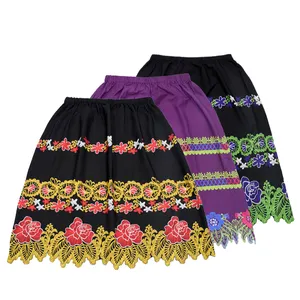 2022 Summer Long Print Floral Skirt Women Casual Beach Hawaii Female Elastic Waist Holiday Party Maxi Skirts